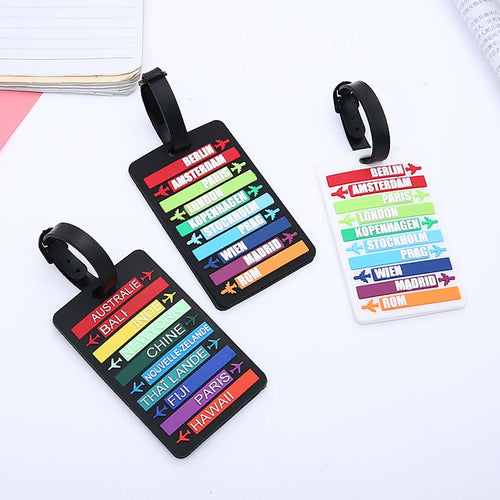 Mcnee Suitcase Luggage Portable Tags Identifier Label ID Address Holder Protection Cover Luggage Tag Travel Accessories New