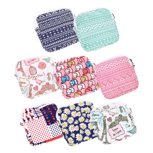 1pc Multi-functional Wet Bag Reusable Napkin Bag for Cloth Pads Menstrual Pad Sanitary Pads Bags Coin Makeup Bag Makeup Tool Kit