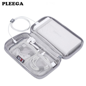 PLEEGA Portable Power Source Storage Bag Digital Cable,Data Line Storage Bags Earphone Pouch Outdoor Travel Organizer