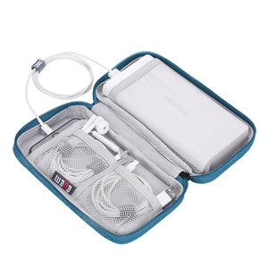 PLEEGA Portable Power Source Storage Bag Digital Cable,Data Line Storage Bags Earphone Pouch Outdoor Travel Organizer