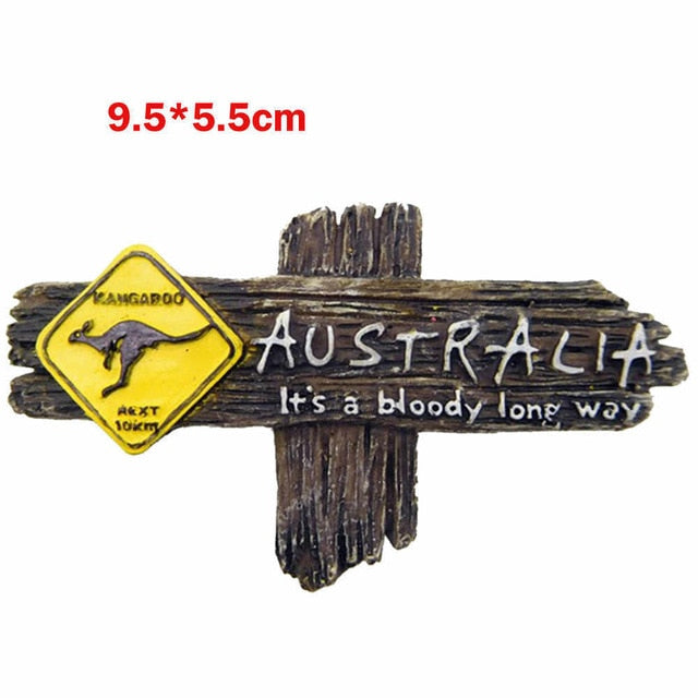 Australian 3D Kangaroo Refrigerator Magnet Fridge Magnets Wall Magnet Home Decoration Tourist Souvenir Arts Crafts