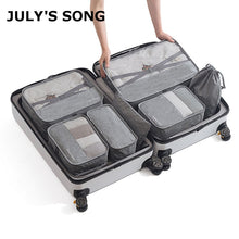 Load image into Gallery viewer, 7pcs/set Men Travel Bag Sets Waterproof Packing Cube Portable Clothes Sort Case Women Luggage Organizer Bag Accessories dropship