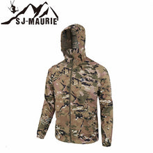 Load image into Gallery viewer, Waterproof Windbreaker Mens Hunting Jackets Outdoor Tactical Hiking Hunting Jack Quick-dry Skin Cloth Camouflage Anti-UV Coat