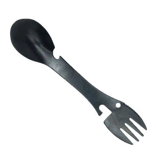 Portable Fork Spoon Outdoor Tableware Bottle Opener Can Opener Stainless Steel Steak Knife Tourist Camping Multi-function new