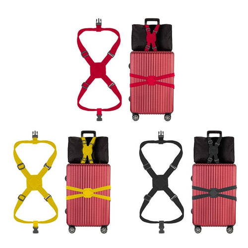 1 Pc Unisex Multifunction Travelling Elastic Luggage Belt Baggage Suitcase Adjustable Straps Tie Down Belt Travel Accessories