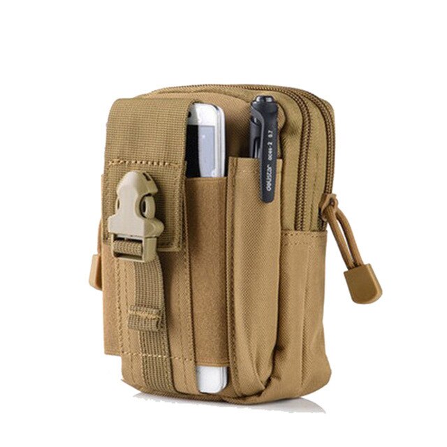 Sport Casual Tactical Military Outdoor Camping Belt Molle Waist Bag Men Sport Waist Pack Phone Cover Case Camping Hunting Bags