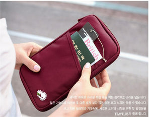 Multi-function travel passport wallet Credit ID card cash wallet multi-card slot Purse Holder Case Document Bag