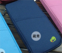 Load image into Gallery viewer, Multi-function travel passport wallet Credit ID card cash wallet multi-card slot Purse Holder Case Document Bag