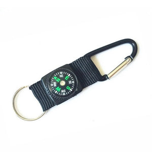 Outdoor mountain hang buckle Super practical minicarabiner keychain buckle hang buckle hanging with compass water bottle buckle