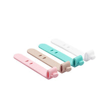 Load image into Gallery viewer, 4pcs Creative Travel Accessories Silica Gel Cable Winder Earphone Protector USB Phone Holder Accessory Packe Organizers Dropship