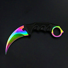 Load image into Gallery viewer, 2019 CS GO Counter Strike Karambit Claw marble fade nife Sheath hunt camp tactical fight survive combat self defense hawkbill