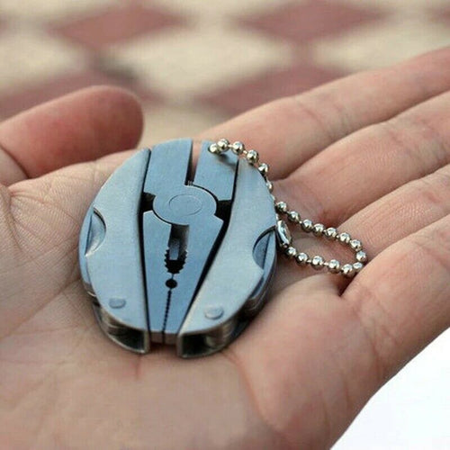 Pocket Multitools Plier 1pc Outdoor Mini Portable Folding Muilti-functional Plier Clamp Keychain Hiking Camping Tool