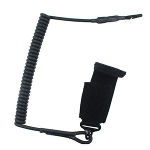 Outdoor Tactical Retractable Plastic Spring Elastic Rope Security Gear Tool For Airsoft Outdoor Hiking Camping Anti-lost Tools