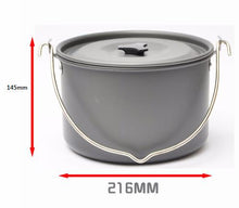 Load image into Gallery viewer, 4L Camping Cookware Outdoor Tableware Hanging Pot Pan 4-6 Friends Picnic Cooking Set