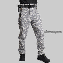 Load image into Gallery viewer, Outdoor Sport Softshell Tactical Pants Men Camouflage Hunting Clothes Military Pants For Camping Hiking Trouser