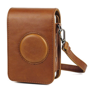 Retro Style PU Leather Travel Case Camera case Replacement for Fujifilm Instax Mini Liplay Hybrid Camera With Shoulder Strap