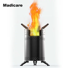 Load image into Gallery viewer, Portable Multi Fuel Wood Stove Kitchen Stainless Steel Camp for Camping Hiking Fishing fogao,Outdoor Camping Cooke Stove Picnic