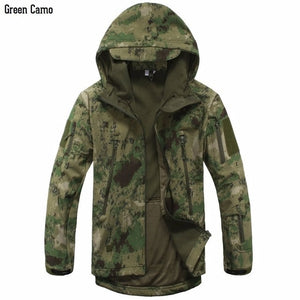New Digital Camouflage Tactical Gear Military Army Jacket Men Softshell Waterproof Hunting Clothes Winter Sport Outdoor Jackets