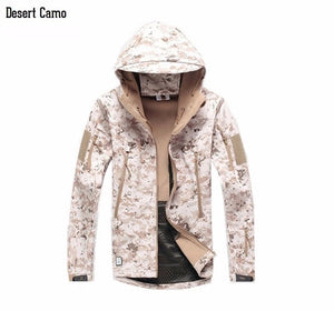 New Digital Camouflage Tactical Gear Military Army Jacket Men Softshell Waterproof Hunting Clothes Winter Sport Outdoor Jackets