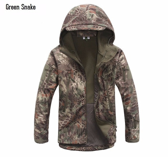 New Digital Camouflage Tactical Gear Military Army Jacket Men Softshell Waterproof Hunting Clothes Winter Sport Outdoor Jackets