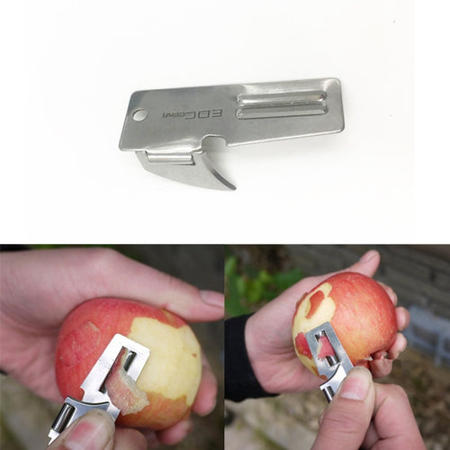 Mini EDC Pocket Fruit Knife Cut Outdoor Tools Multi-Function Hunting Survival Camping Hiking Stainless Finish Bottle Opener Gear
