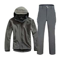 Load image into Gallery viewer, Hunting Softshell Camouflage Clothes Outdoor Tactical Millitary Jacket Suit Men Waterproof Combat Jacket+pants Windproof Hoody