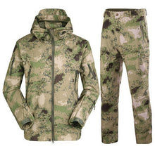 Load image into Gallery viewer, Hunting Softshell Camouflage Clothes Outdoor Tactical Millitary Jacket Suit Men Waterproof Combat Jacket+pants Windproof Hoody
