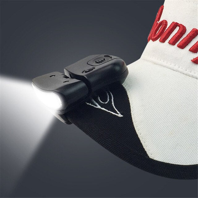5LED Cap Hat Brim Clip Lamp Head Light Headlight Mounted Lights Outdoor Camping Hiking Fishing Headlamp
