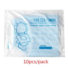 Load image into Gallery viewer, BUCHNIK Travel Disposable Toilet Seat Pats Waterproof  PE Covers Portable Paper Pad Trip Luggage Essentials Accessories Item