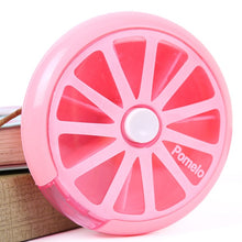 Load image into Gallery viewer, 1PC Weekly Rotating 7 Day Pill Container Pill Box Splitter Pill Organizer Medicine Box Cutter Travel Pillbox Health Stationery