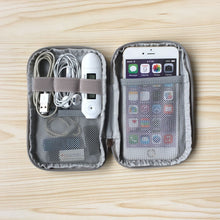 Load image into Gallery viewer, Travel Kit Small Bag Mobile Phone Case Digital Gadget Device USB Cable Data Cable Organizer Travel Inserted Bag Storage Bag
