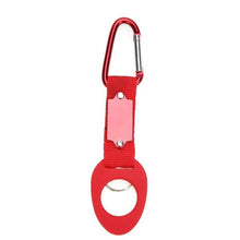 Load image into Gallery viewer, Outdoor Kettle Buckle Carabiner 6cm Aluminum Alloy Buckle Water Bottle Holder Nylon Buckle Hook For Camping Hiking Sports