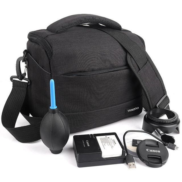 DSLR Camera Bag Fashion Polyester Shoulder Bag Camera Case For Canon Nikon Sony Lens Pouch Bag Waterproof Photography Photo Bag