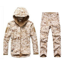 Load image into Gallery viewer, Man Winter Outdoor Hunting Sets Waterproof Softshell Tactical Camouflage Jackets + Pants Military Suits Man Sport Hikin Jacket