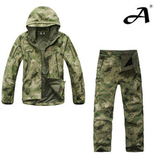 Load image into Gallery viewer, Man Winter Outdoor Hunting Sets Waterproof Softshell Tactical Camouflage Jackets + Pants Military Suits Man Sport Hikin Jacket