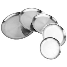 Load image into Gallery viewer, Camping 16-28cm Dia Stainless Steel Tableware Dinner Plate Food Container Thanksgiving Day