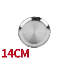 Load image into Gallery viewer, Camping 16-28cm Dia Stainless Steel Tableware Dinner Plate Food Container Thanksgiving Day