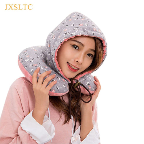 Multi-functional U-shape Travel Pillow Travel Essential Business Trip Shading Rest Hat Office Nap Pillow Accessories Supplies
