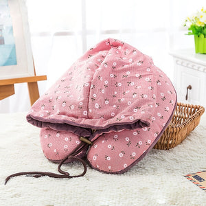 Multi-functional U-shape Travel Pillow Travel Essential Business Trip Shading Rest Hat Office Nap Pillow Accessories Supplies