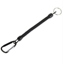 Load image into Gallery viewer, Tactical Retractable Plastic Spring Elastic Rope Security Gear Outdoor Tool For Hiking Camping Climbing Anti-lost  Keychain